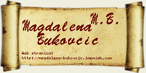 Magdalena Bukovčić vizit kartica